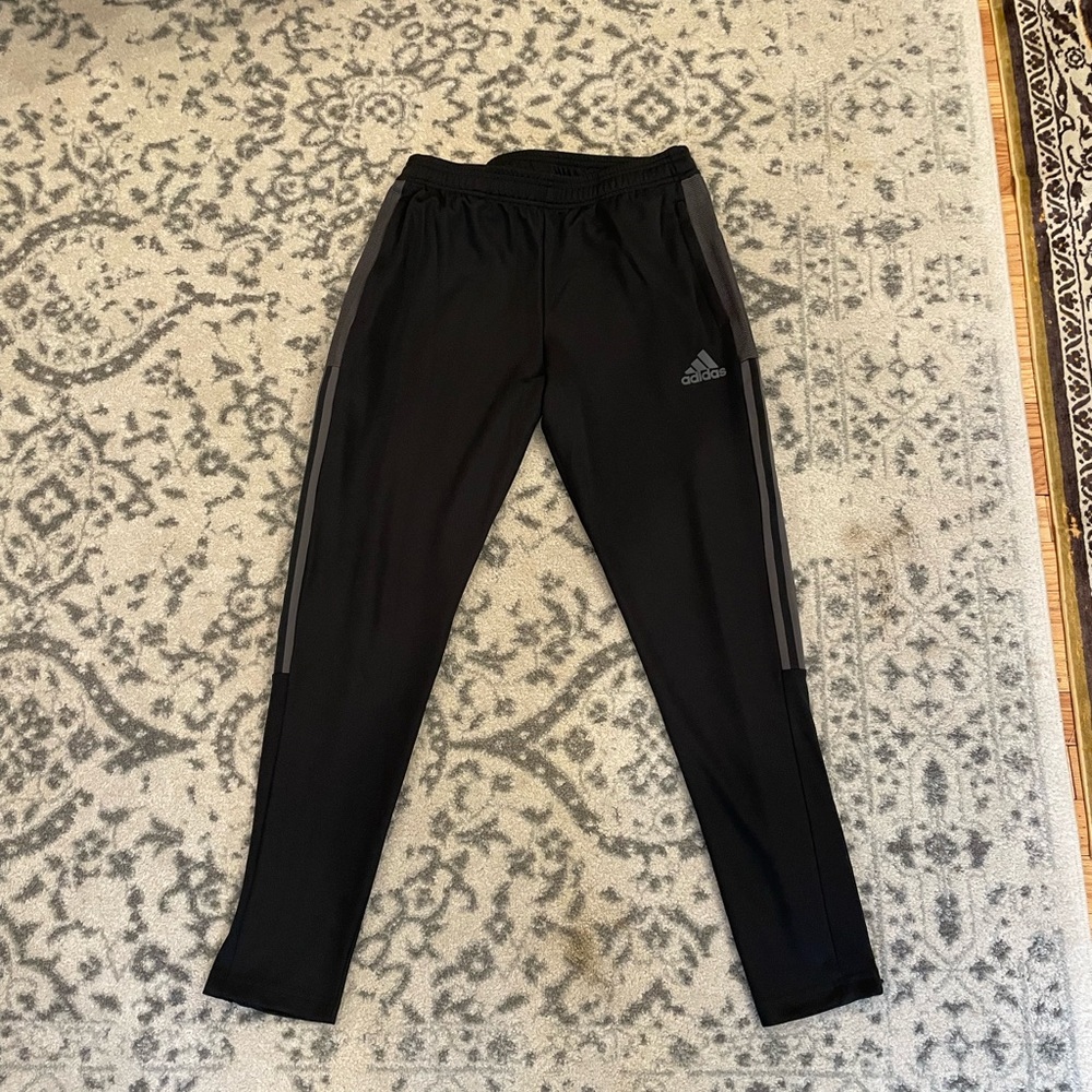 Adidas track pants. Mens medium. Zip ankles.
